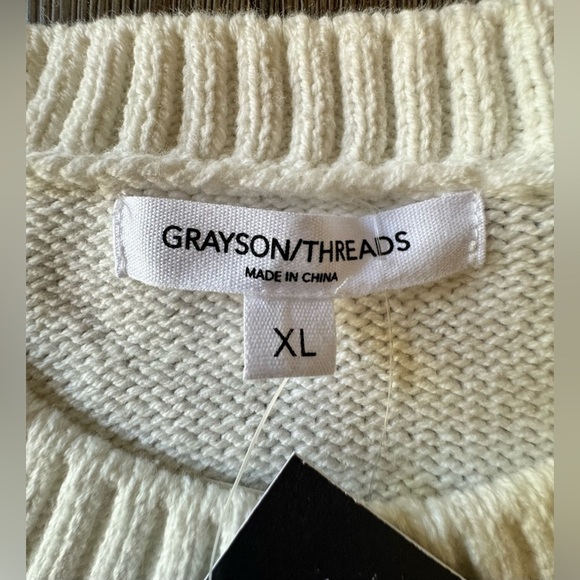 Grayson Threads  White USA Graphic Sweater - Off-White - Picture 11 of 15